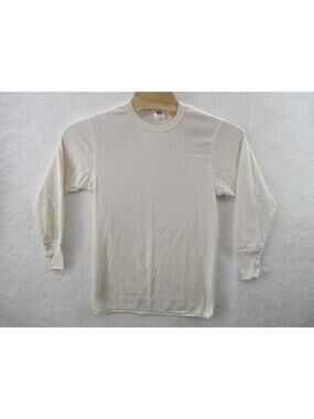 Vintage DUOFOLD Men's Small 50/50 Cotton Polyester Long Sleeve Shirt MADE USA